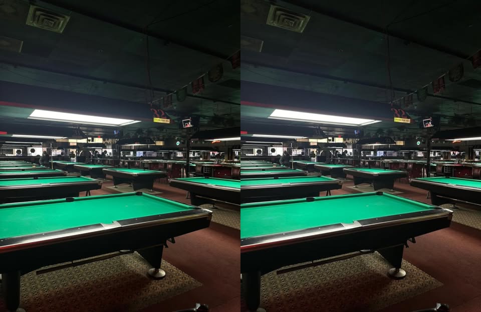 Mr. Cues II Billiards pool hall exterior/interior